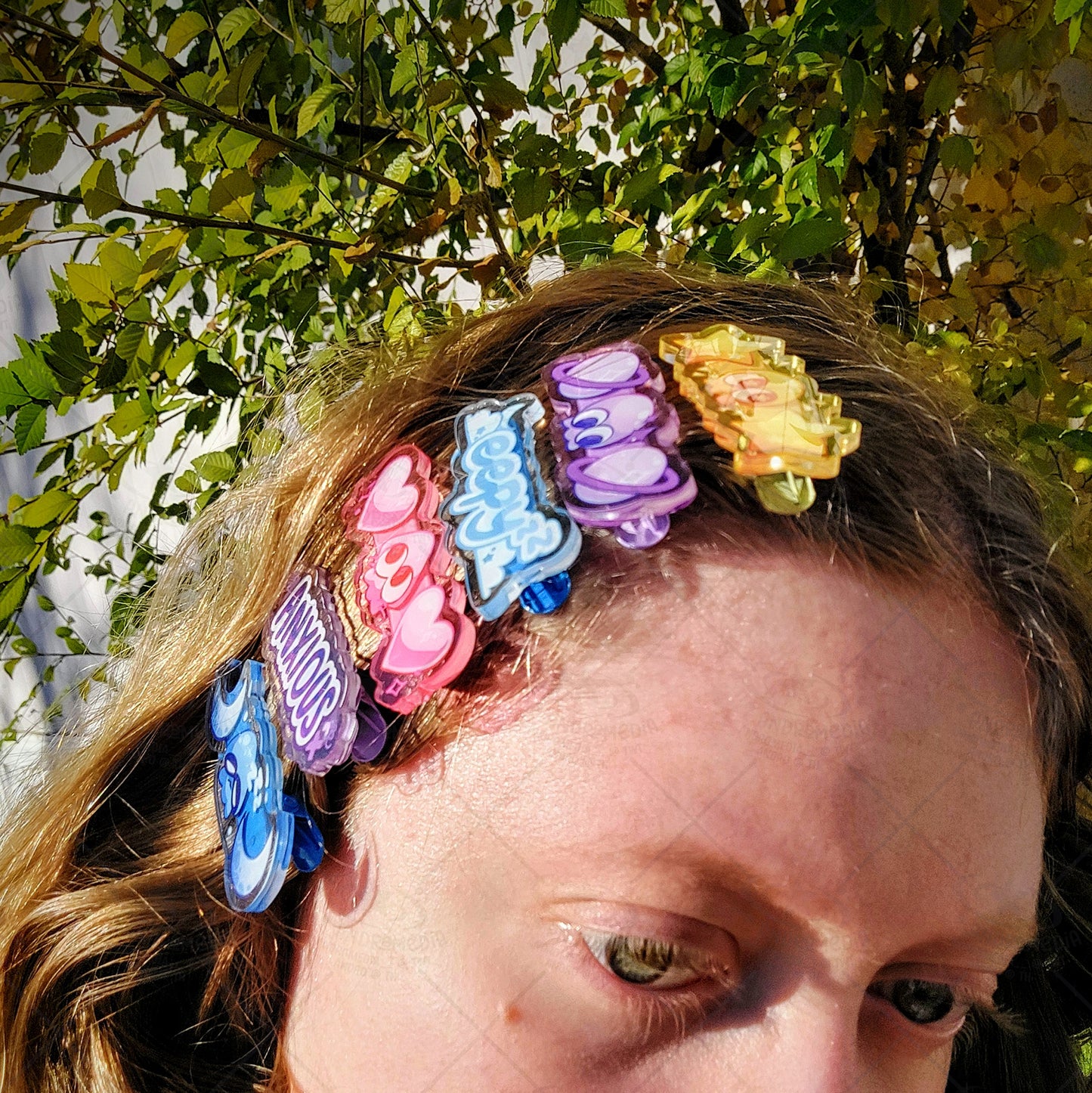 Squid, Octo, & Word Hairclips