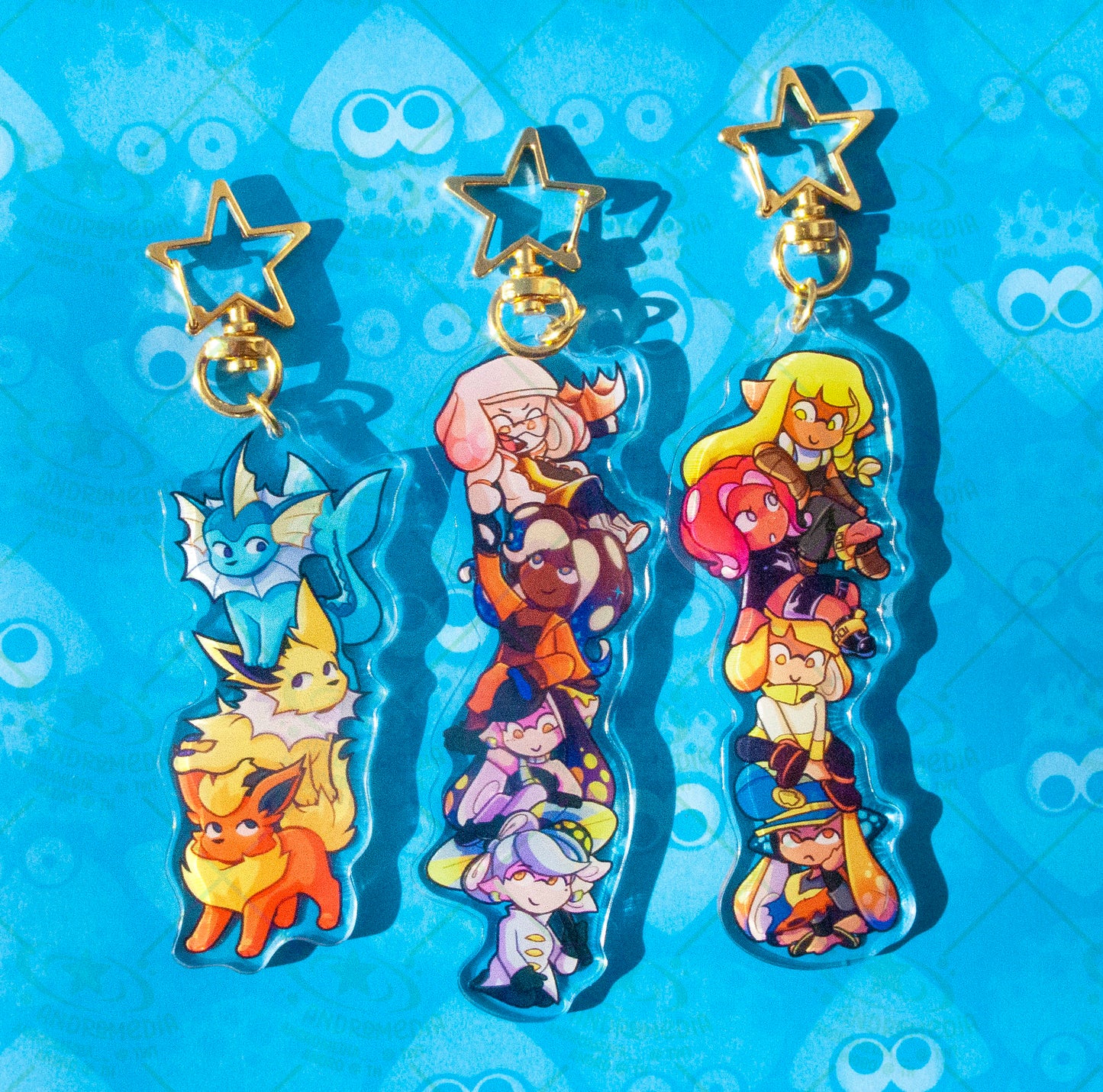 Tower of Eevees Keychain