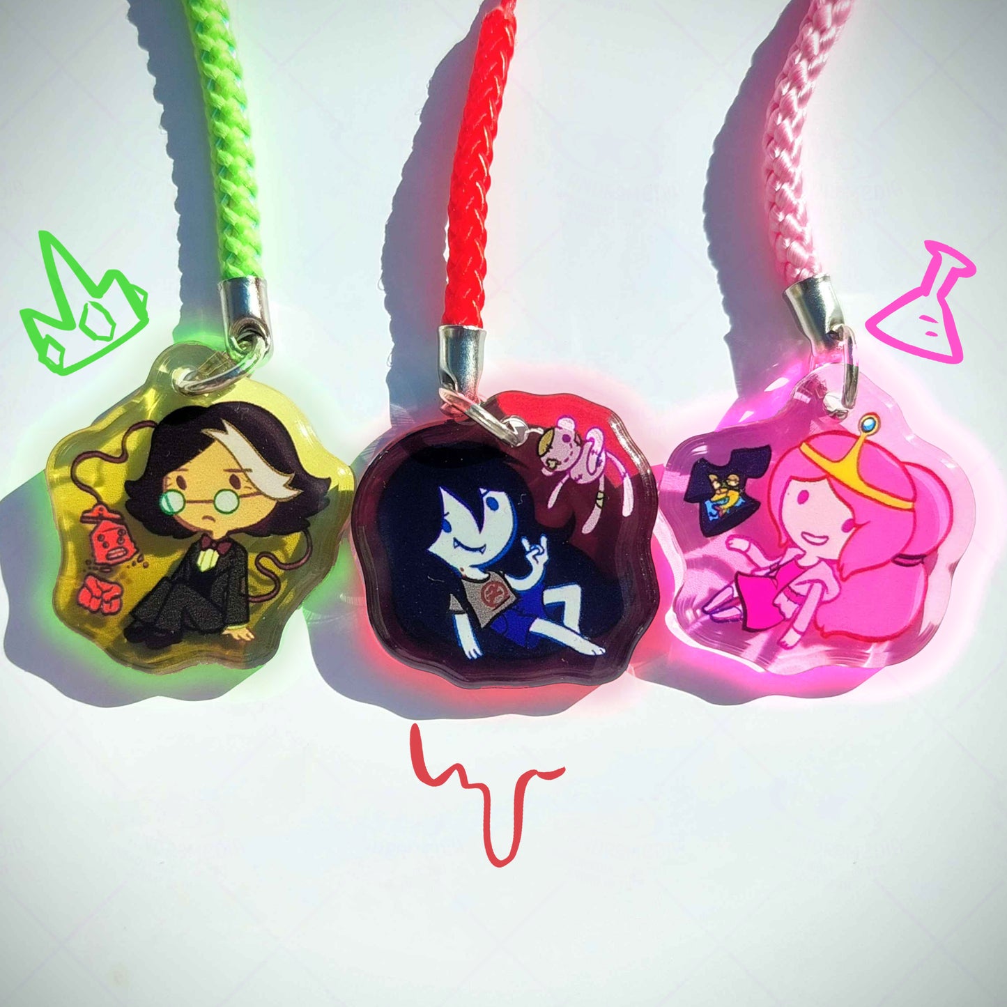 Adventure Time Phone Charms