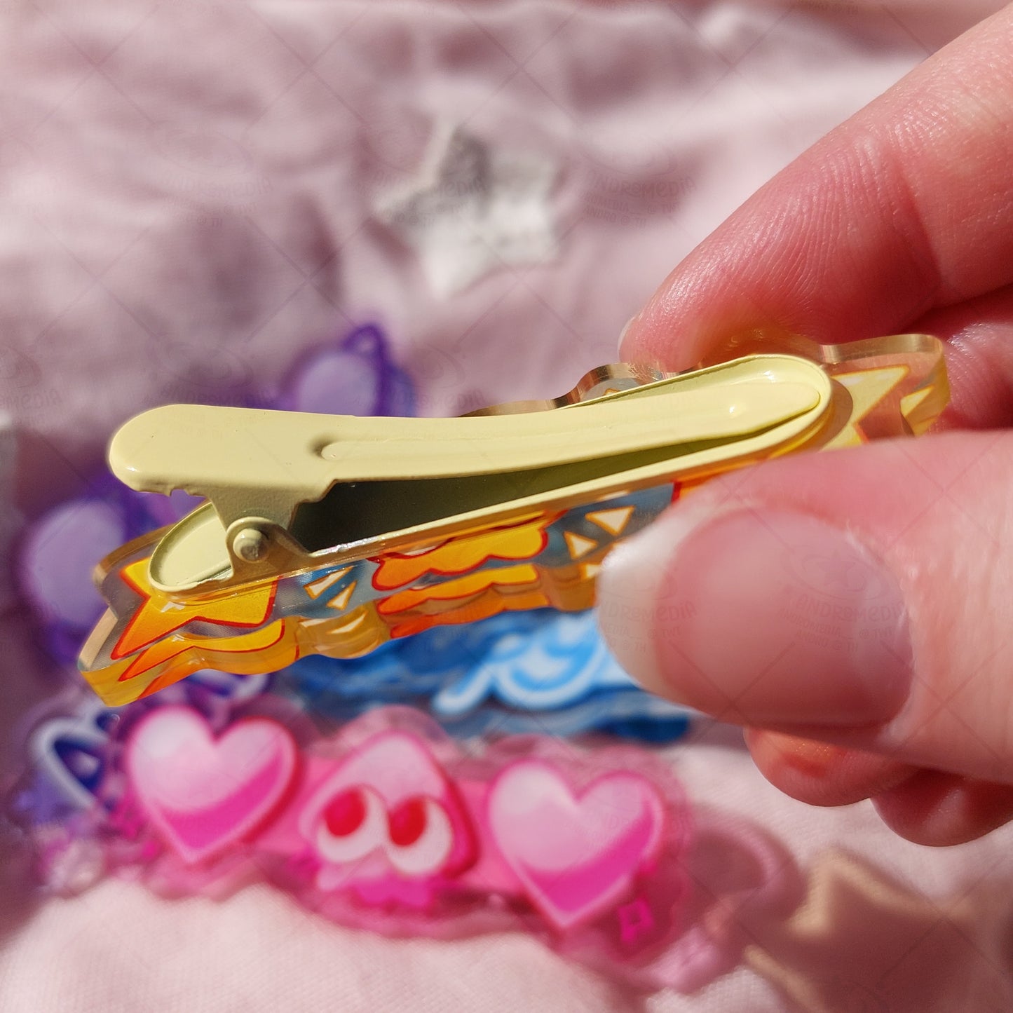 Squid, Octo, & Word Hairclips
