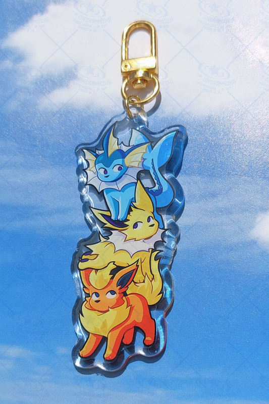 Tower of Eevees Keychain
