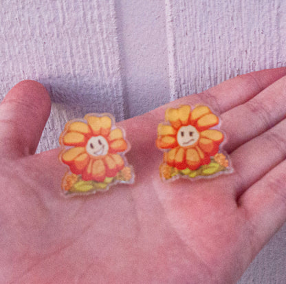 Flowey Acrylic Pins