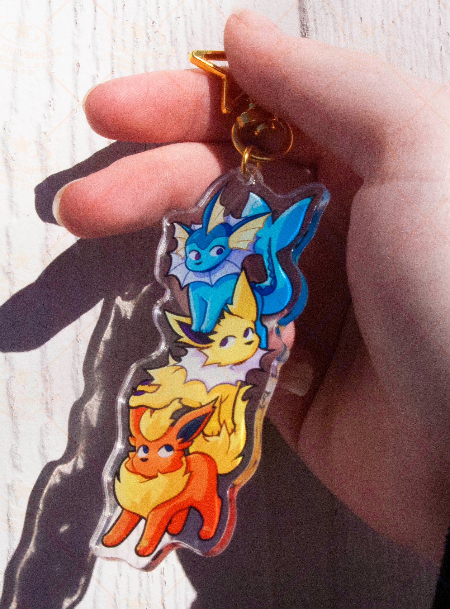 Tower of Eevees Keychain
