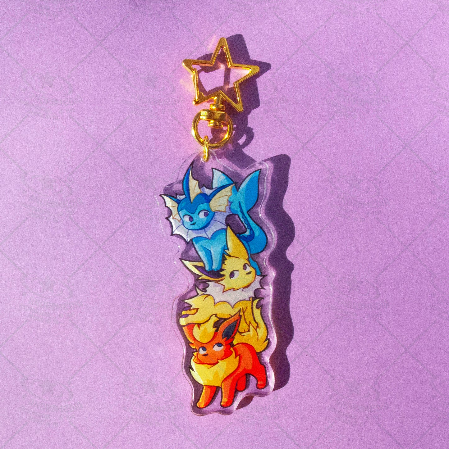 Tower of Eevees Keychain