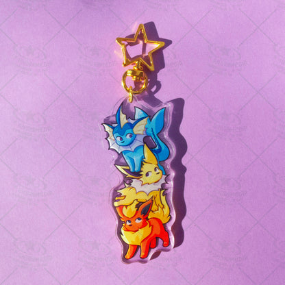 Tower of Eevees Keychain