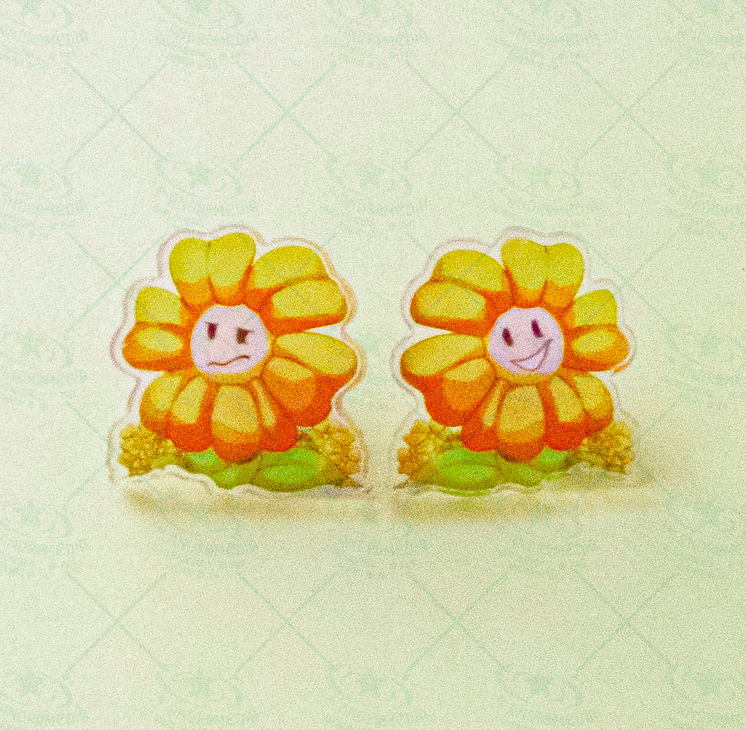 Flowey Acrylic Pins